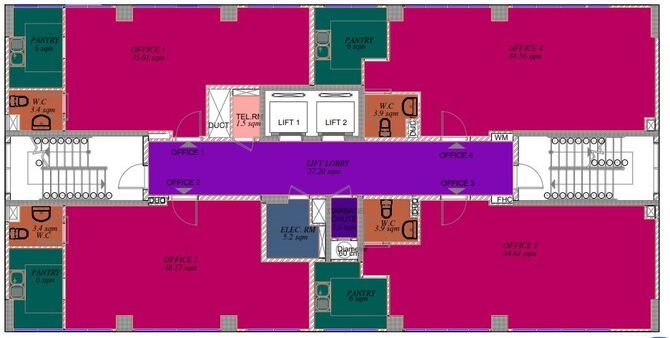 Relaam P/502 Office Layout Al Nahyan Abu Dhabi